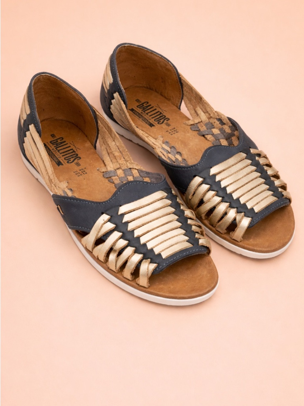 GALLITOS MEXICAN LEATHER HUARACHE SANDALS